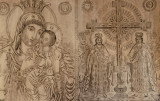 Icoana grecească Maica Domnului și Sf. &Icirc;mpărați Constantin și Elena