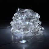 Instalație LED Fairy, 5 V DC, lumină rece 7000K, lungime 20 m, rezistentă la apă, IP65 HOROZ / 080-002-0020