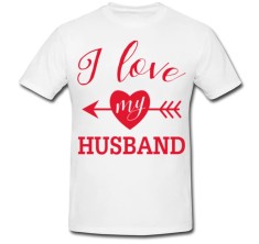 Tricou &amp;quot; I love my husband &amp;quot; foto
