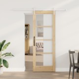 Ușă glisantă vidaXL cu set de ferronerie 73.5x198.5 cm Lemn masiv de pin