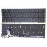 Tastatura Laptop, Asus, VivoBook 15 K3504V, K3504VA, K3504Z, K3504ZA, iluminata, neagra, layout US