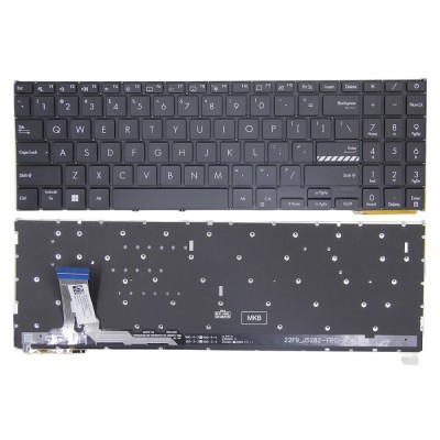 Tastatura Laptop, Asus, VivoBook 15 E1504F, E1504FA, E1504FAB, E1504G, E1504GA, iluminata, neagra, layout US foto
