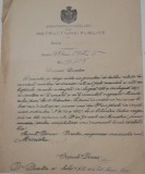 1887 Document Ministerul Cultelor si Instructiunii semnat olograf Spiru HARET D1