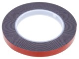 Bandă dublă adezivă acrilică neagră 12mm x 5m