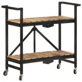 Cumpara ieftin Carucior de bucatarie, 87x36x81 cm, lemn masiv de mango
