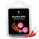 SECRETPLAY - SET 2 BRAZILIAN BALLS TRIPLE EFFECT, SECRETPLAY COSMETIC