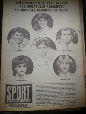 Revista Sport - Nr. 9 - Septembrie 1988 foto