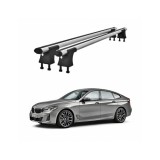 Set bare transversale aluminiu cu prindere in puncte fixe compatibile BMW Seria 6 G32 GT 2017-> negre sau argintii Cod: 120101 Kit 201