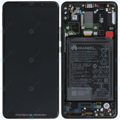 Huawei Mate 10 Pro (BLA-L09, BLA-L29) Capac frontal al modulului de afișare + LCD + digitizer + baterie (versiunea Porsche Design) negru 02351RVP