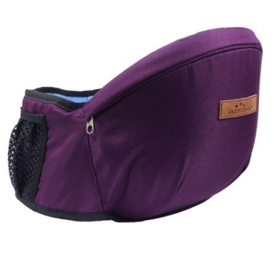 Cyrax Port-Bebe Ergonomic Ajustabil cu Scaun, 3 Pozitii, Bumbac Respirabil, pentru Copii 0-3 Ani, 20 kg Maxim, 25 x 22 x 18 cm, Mov foto
