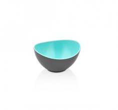 BOL OVAL BICOLOR, PLASTIC 14 X 12.5 X 7.5 CM, ALBASTRU, ART OF DINING BY HEINNER foto