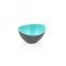 BOL OVAL BICOLOR, PLASTIC 14 X 12.5 X 7.5 CM, ALBASTRU, ART OF DINING BY HEINNER