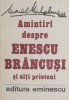 Amintiri Enescu, Brancusi &amp; Prieteni - Marcel Mihalovici. Biografii, Memorii. Carte