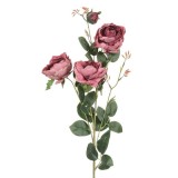 Floare Decorativa Trandafir Roz 85cm, Oem