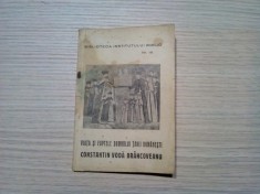 VIATA SI FAPTELE DOMNULUI CONSTANTIN VODA BRANCOVEANU - Niculae Popescu - 1934 foto