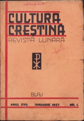 C5611N Cultura Creștină, 1/1937, Blaj foto