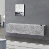 Comoda TV suspendata Evaton 140x33x30 cm cu 2 usi, aspect beton, [en.casa]