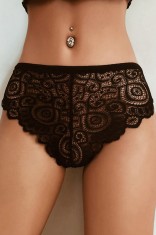 GS608-1 Chilot cu talie inalta din dantela fina usor elastica