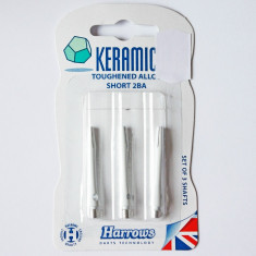 Tija darts Harrows Keramic, scurt, aluminiu alb foto