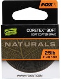 Fir textil cu camasa,pt. monturi Fox Edges Naturals Coretex Soft 25 Lbs. / 20 M