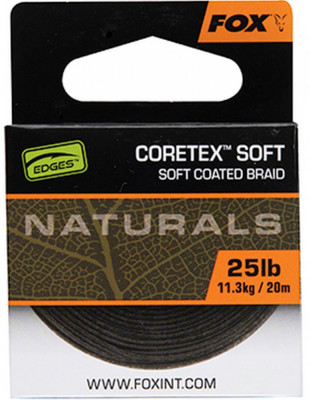 Fir textil cu camasa,pt. monturi Fox Edges Naturals Coretex Soft 25 Lbs. / 20 M foto