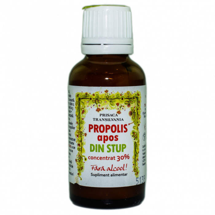 PROPOLIS APOS 30ml &quot;DIN STUP&quot; (concentrat 30%, fara alcool) PRISACA TRANSILVANIA