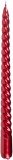 Set 2 lumanari decorative spiralate rosii MagicHome, 25 cm