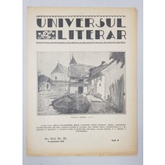 REVISTA &#039;UNIVERSUL LITERAR&#039;, ANUL XLII, NR. 38, 19 SEPTEMBRIE 1926