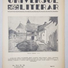 REVISTA 'UNIVERSUL LITERAR', ANUL XLII, NR. 38, 19 SEPTEMBRIE 1926