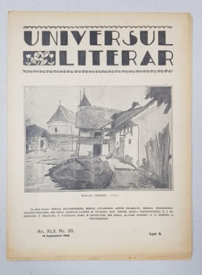 REVISTA &amp;#039;UNIVERSUL LITERAR&amp;#039;, ANUL XLII, NR. 38, 19 SEPTEMBRIE 1926 foto