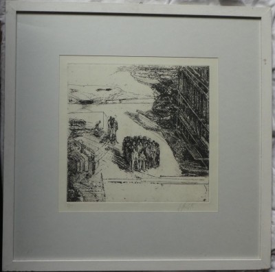 Gravura originala a artistului austriac Alexander Str&amp;ouml;ck din Viena, exemplar 2 / 25, seria Simturile foto
