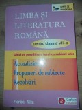Limba si literatura romana pentru clasa a 8-a - Florica Mitu