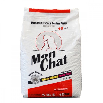 Mon Chat, Hrana uscata, pisici, vita, 10kg foto