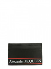 Portofel barbat ALEXANDER McQUEEN CARD HOLDER WITH LOGO 602144 1SJ8B1092 Negru foto