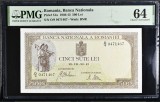 Bancnota 500 Lei 1941, PMG 64 UNC, Gradata, Numismatica Romaneasca