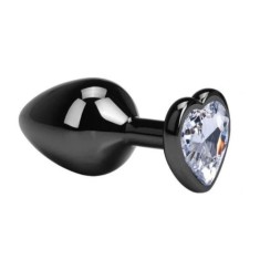 Dop Anal Dark Anal Plug Medium, Heart Shape, Transparent, Guilty Toys