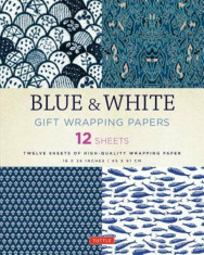 Blue &amp;amp; White Gift Wrapping Papers: 12 Sheets of High-Quality 18 X 24 Inch Wrapping Paper, Paperback/Tuttle Publishing foto