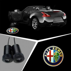 Proiectoare Portiere cu Logo Alfa Romeo foto