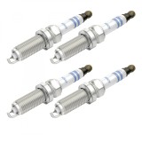 Cumpara ieftin Set 4 bujii scanteie Bosch pentru Nissan Cube, Micra, Note, Qashqai, Tiida, X-Trail