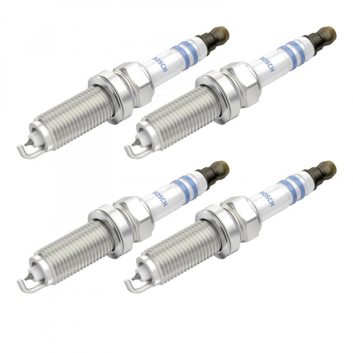 Set 4 bujii scanteie Bosch pentru Nissan Cube, Micra, Note, Qashqai, Tiida, X-Trail