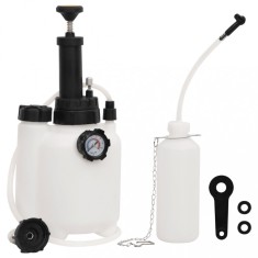 vidaXL Purjor de fr&acirc;nă, alb și negru, 3 L