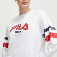 Fila bluza femei, culoarea alb, cu imprimeu