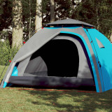 Cort de camping cupola 4 persoane, setare rapida, albastru GartenMobel Dekor, vidaXL