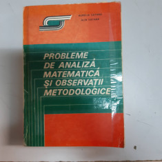 AURELIA CATANA - PROBLEME DE ANALIZA MATEMATICA SI OBSERVATII METODOLOGICE