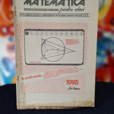 Revista de matematica pentru elevi, Nr. 1/Ianuarie 1990 Ramnicu Valcea