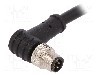 Conector M8, 5 pini, clasa etanseitate IP67, BULGIN - PXPPVC08RAM05BCL010PVC foto