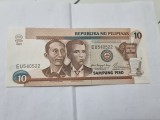 bancnota filipine 10 p 2001