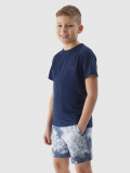 Tricou unicolor pentru băieți - bleumarin, 4F Sportswear
