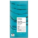 Ciocolata Amaruie cu 75% Cacao si Flori de Sare Ecologica/Bio 80g