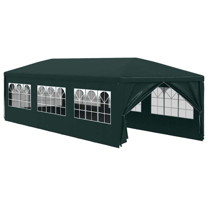 Cort de petrecere, verde, 3 x 9 m